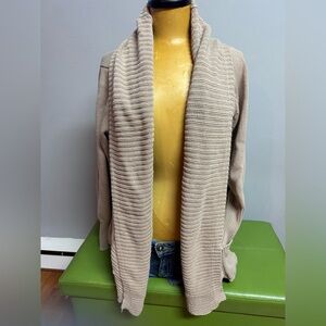 George Plus Knit cotton Cardigan in Beige